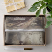 Victoriaans  Locomotief Decoupage Tissuepapier (Geschenk)