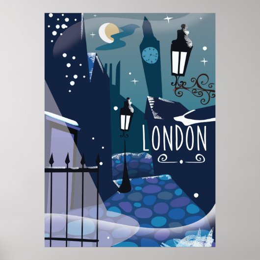 Victoriaans Londen cartoon Poster (Voorkant)