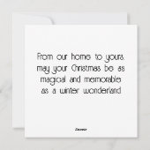 Victoriaans Londen Winter Kerstmis Feestdagenkaart (Achterkant)