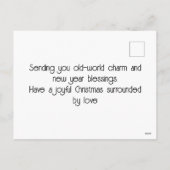 Victoriaans Londen Winter Wonderland Feestdagenkaart (Achterkant)