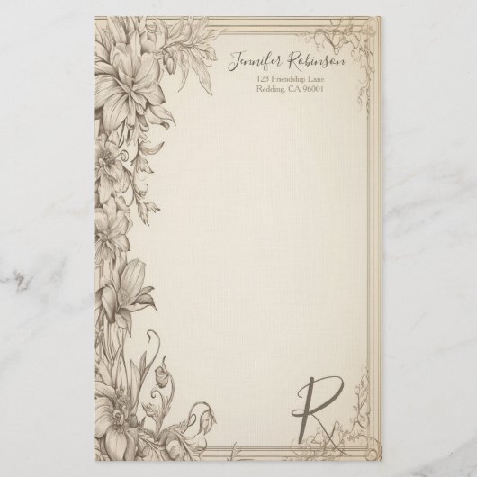  Victoriaans look briefpapier (Voorkant)