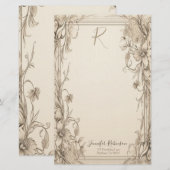  Victoriaans look briefpapier (Voorkant / Achterkant)