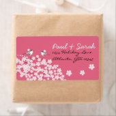 Victoriaans Love Bird Cherry Blossom Weddenschap L Etiket (Insitu)