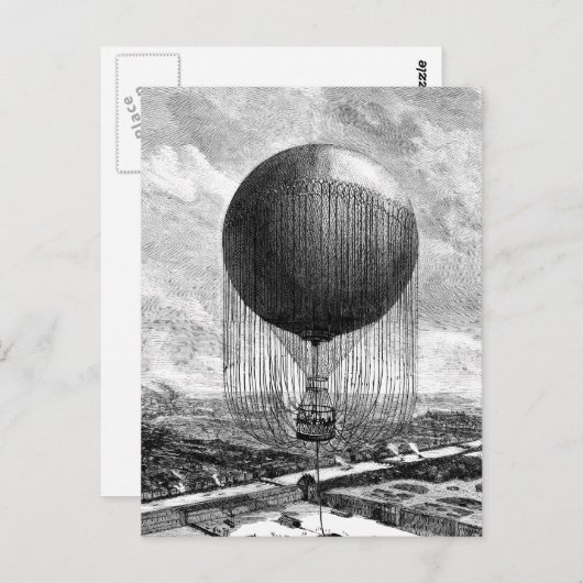 Victoriaans luchtschip Briefkaart (Voorkant / Achterkant)