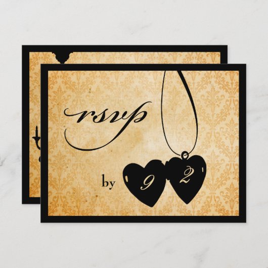 Victoriaans luzerne RSVP (Voorkant / Achterkant)