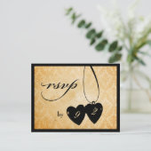 Victoriaans luzerne RSVP Kaartje (Staand voorkant)