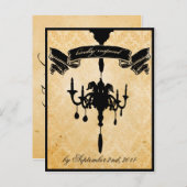 Victoriaans luzerne RSVP Uitnodiging Briefkaart (Voorkant / Achterkant)