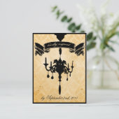 Victoriaans luzerne RSVP Uitnodiging Briefkaart (Staand voorkant)