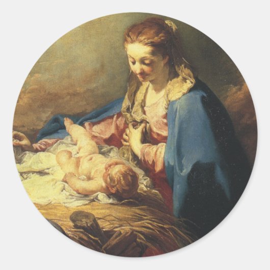 Victoriaans Madonna en Kerst sticker voor kinderen (Voorkant)