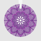 Victoriaans Magenta Mandala Ornament (achterkant)