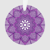 Victoriaans Magenta Mandala Ornament (voorkant)