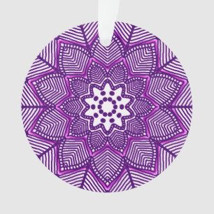 Victoriaans Magenta Mandala Ornament
