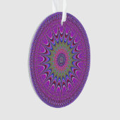 Victoriaans Magenta Mandala Ornament (voorkant)