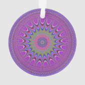 Victoriaans Magenta Mandala Ornament (achterkant)