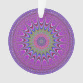 Victoriaans Magenta Mandala Ornament (voorkant)