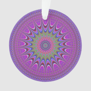 Victoriaans Magenta Mandala Ornament