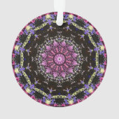 Victoriaans magenta ornament (achterkant)