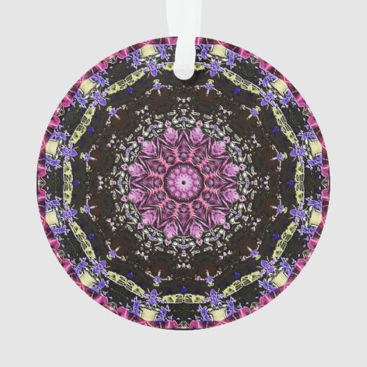 Victoriaans magenta ornament (achterkant)