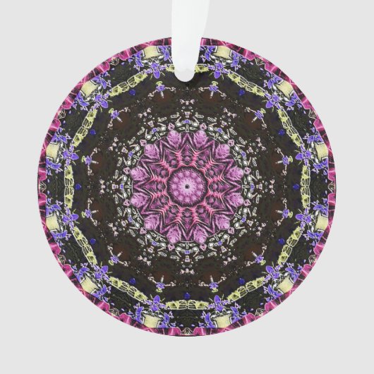 Victoriaans magenta ornament (voorkant)