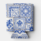 Victoriaans Majolica: Patchwork Tegel Pattern. Blikjeskoeler (Achterkant)