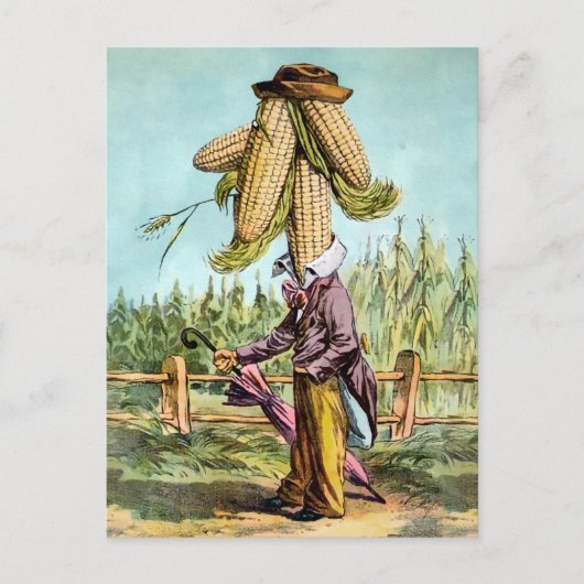 Victoriaans Man Briefkaart (Voorkant)