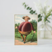 Victoriaans Man Briefkaart (Staand voorkant)