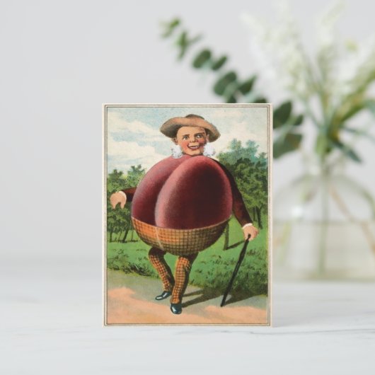 Victoriaans Man Briefkaart (Staand voorkant)