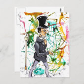 Victoriaans Man Briefkaart (Voorkant / Achterkant)