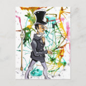 Victoriaans Man Briefkaart (Voorkant)