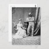 Victoriaans Man dat een duikerspak draagt Briefkaart (Voorkant / Achterkant)