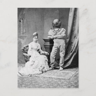 Victoriaans Man dat een duikerspak draagt Briefkaart