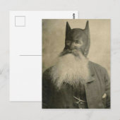  Victoriaans Man Een masker met oren dragen Briefkaart (Voorkant / Achterkant)