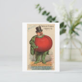  Victoriaans Man met Tomato Body Briefkaart (Staand voorkant)