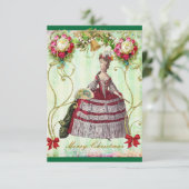 Victoriaans Marie Purse-kerstkaarten voor Kerstmis Kaart (Staand voorkant)