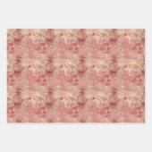  Victoriaans marsala en gouden damast Inpakpapier Vel (Voorkant 2)