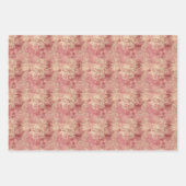  Victoriaans marsala en gouden damast Inpakpapier Vel (Voorkant)