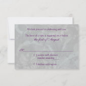 Victoriaans Masquerade Ball Bruiloft RSVP (Achterkant)