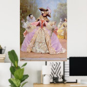 Victoriaans Masquerade Ball - Mardi Gras Poster (Thuiskantoor)