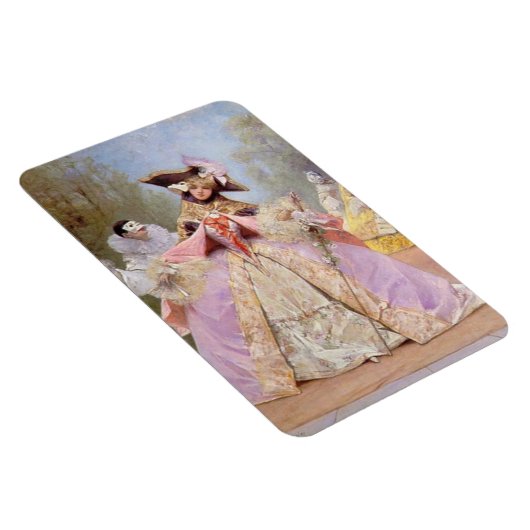 Victoriaans Masquerade Ball Premium Flexi Magnet Magneet (Rechterzijde)