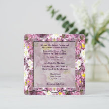 Victoriaans Mauve Floral Wedding