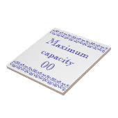 Victoriaans maximumcapaciteit tegeltje (Zijkant)