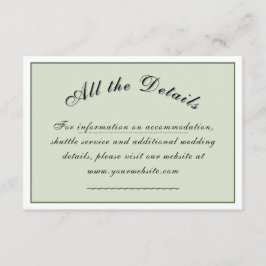 Victoriaans Meadow 'Alle details' Informatiekaartje