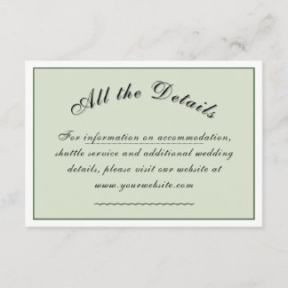 Victoriaans Meadow 'Alle details' Informatiekaartje