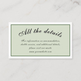 Victoriaans Meadow-behuizingskaart Informatiekaartje