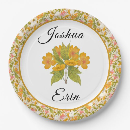 Victoriaans Meadow geel - papier bord (Voorkant)