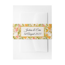 Victoriaans Meadow geel RSVP kaart Uitnodigingen Wikkel