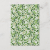 Victoriaans Meadow - trouwbehuizingskaart verticaa Informatiekaartje (Achterkant)