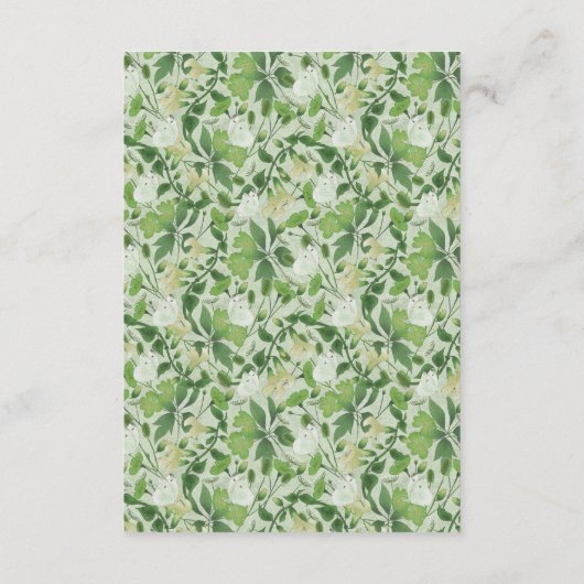 Victoriaans Meadow - trouwbehuizingskaart verticaa Informatiekaartje (Achterkant)