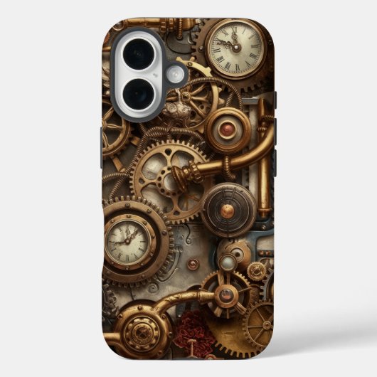 Victoriaans Mechanica Messing en Klokwerk Kunst Case-Mate iPhone Case (Achterkant)