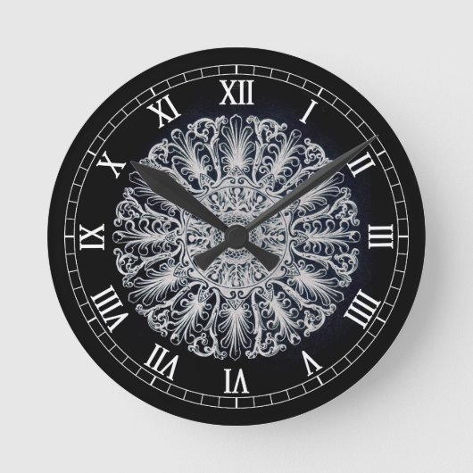 Victoriaans medaillonwandklok ronde klok (Voorkant)